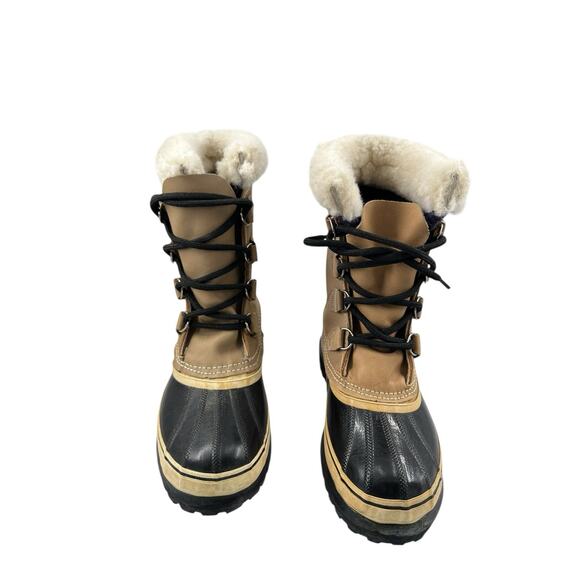 VTG Sorel Caribou Kaufman Canada Insulated Leather
Winter Boots Waterproof Sz 8 - Picture 8 of 13
